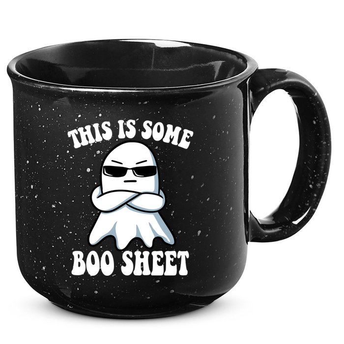 This Is Some Boo Sheet Funny Ghost 15oz Campfire Ceramic Mug