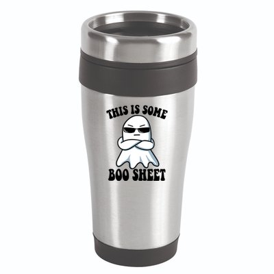 This Is Some Boo Sheet Funny Ghost 16oz Travel Tumbler