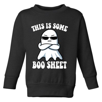 This Is Some Boo Sheet Funny Ghost Toddler Sweatshirt