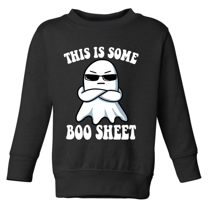 This Is Some Boo Sheet Funny Ghost Toddler Sweatshirt