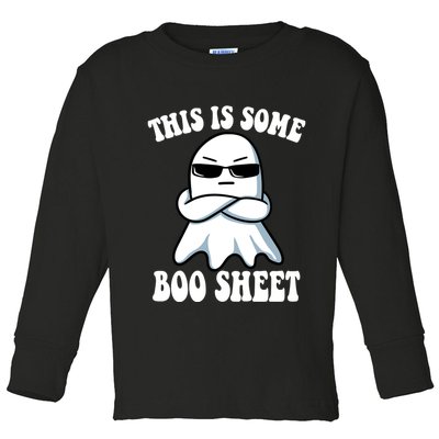This Is Some Boo Sheet Funny Ghost Toddler Long Sleeve Shirt