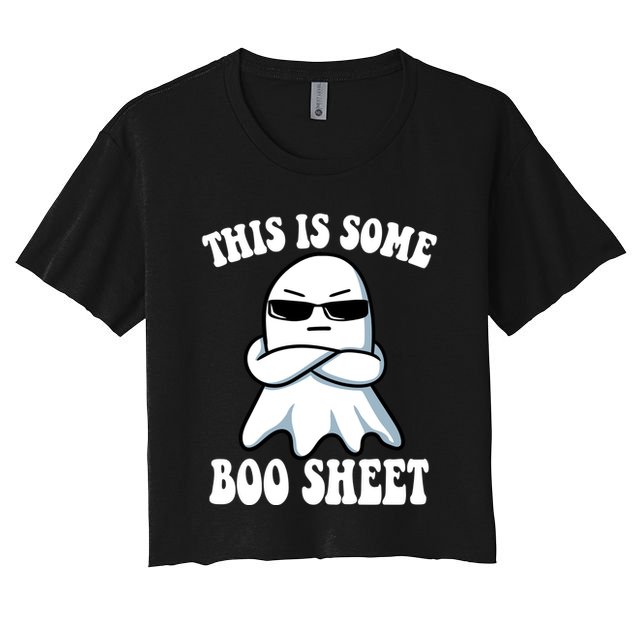 This Is Some Boo Sheet Funny Ghost Crop Top