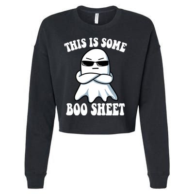 This Is Some Boo Sheet Funny Ghost Cropped Pullover Crew