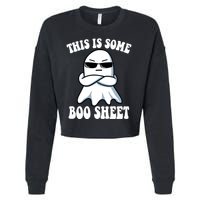 This Is Some Boo Sheet Funny Ghost Cropped Pullover Crew
