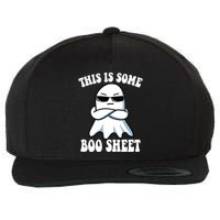 This Is Some Boo Sheet Funny Ghost Wool Snapback Cap