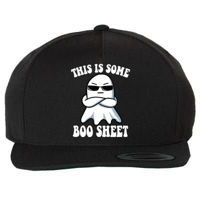 This Is Some Boo Sheet Funny Ghost Wool Snapback Cap