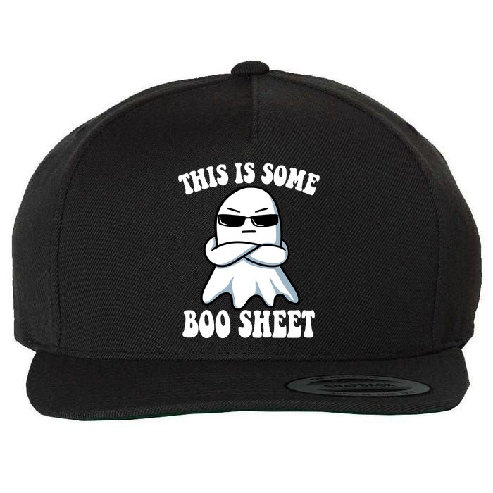 This Is Some Boo Sheet Funny Ghost Wool Snapback Cap