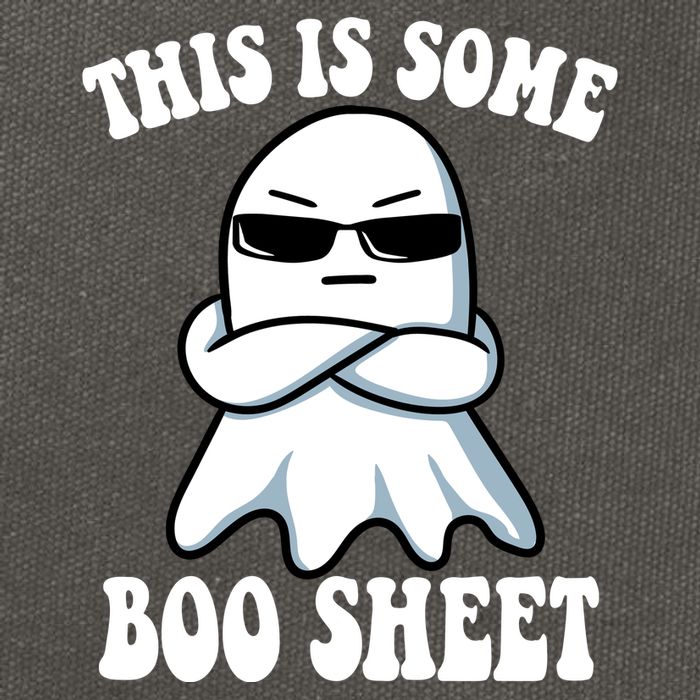 This Is Some Boo Sheet Funny Ghost Cotton Canvas Backpack