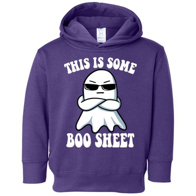 This Is Some Boo Sheet Funny Ghost Toddler Hoodie