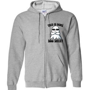 This Is Some Boo Sheet Funny Ghost Full Zip Hoodie