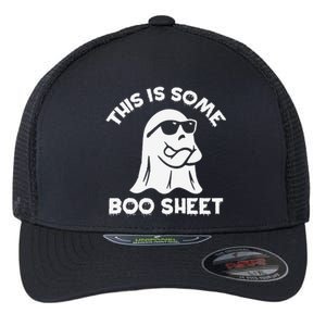 This Is Some Boo Sheet Cool Ghost Funny Halloween Costume Flexfit Unipanel Trucker Cap