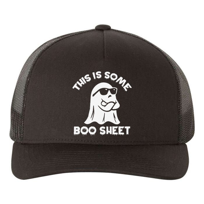 This Is Some Boo Sheet Cool Ghost Funny Halloween Costume Yupoong Adult 5-Panel Trucker Hat