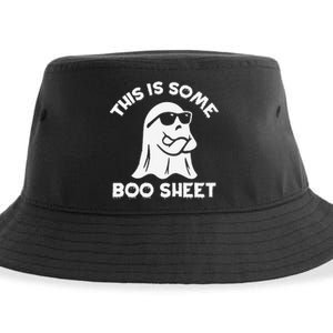 This Is Some Boo Sheet Cool Ghost Funny Halloween Costume Sustainable Bucket Hat