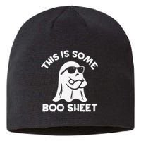 This Is Some Boo Sheet Cool Ghost Funny Halloween Costume Sustainable Beanie