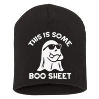 This Is Some Boo Sheet Cool Ghost Funny Halloween Costume Short Acrylic Beanie