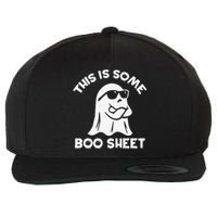 This Is Some Boo Sheet Cool Ghost Funny Halloween Costume Wool Snapback Cap