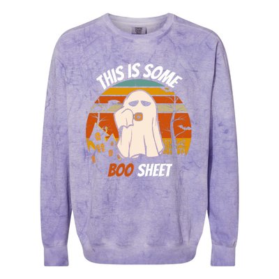 This Is Some BOO SHEET Design Colorblast Crewneck Sweatshirt