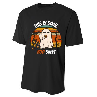 This Is Some BOO SHEET Design Performance Sprint T-Shirt