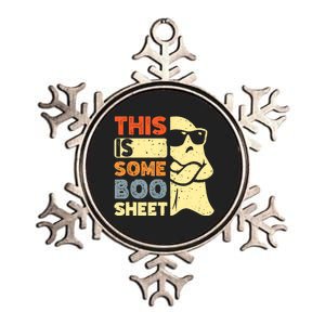 This Is Some Boo Sheet Ghost Halloween Costume Metallic Star Ornament