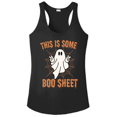 This Is Some Boo Sheet Retro Halloween Ghost Gift Ladies PosiCharge Competitor Racerback Tank