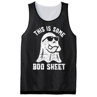 This Is Some Boo Sheet Halloween Ghost Funny Mesh Reversible Basketball Jersey Tank