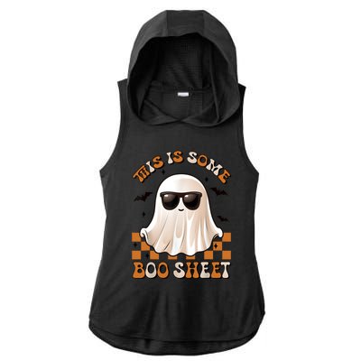 This Is Some Boo Sheet Halloween Ghost Funny Gifts Ladies PosiCharge Tri-Blend Wicking Draft Hoodie Tank