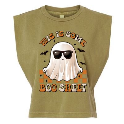 This Is Some Boo Sheet Halloween Ghost Funny Gifts Garment-Dyed Women's Muscle Tee