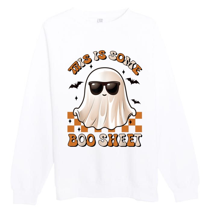 This Is Some Boo Sheet Halloween Ghost Funny Gifts Premium Crewneck Sweatshirt