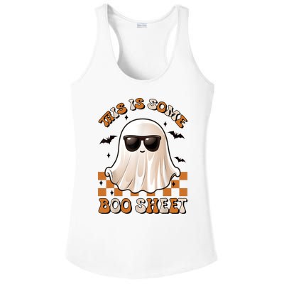 This Is Some Boo Sheet Halloween Ghost Funny Gifts Ladies PosiCharge Competitor Racerback Tank