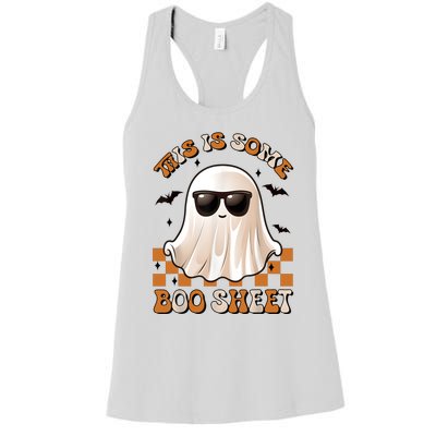 This Is Some Boo Sheet Halloween Ghost Funny Gifts Women's Racerback Tank