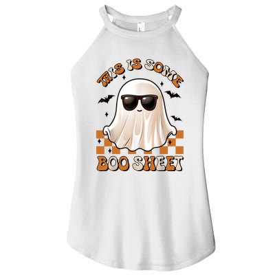 This Is Some Boo Sheet Halloween Ghost Funny Gifts Women's Perfect Tri Rocker Tank