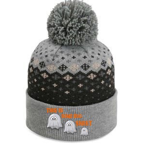 This Is Some Boo Sheet Cute Family Halloween Funny Gift The Baniff Cuffed Pom Beanie