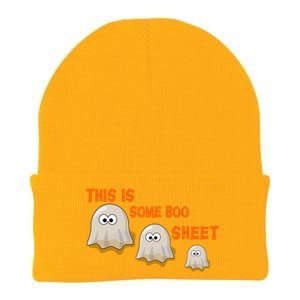 This Is Some Boo Sheet Cute Family Halloween Funny Gift Knit Cap Winter Beanie