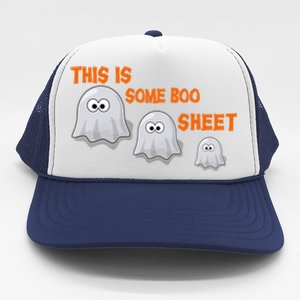 This Is Some Boo Sheet Cute Family Halloween Funny Gift Trucker Hat