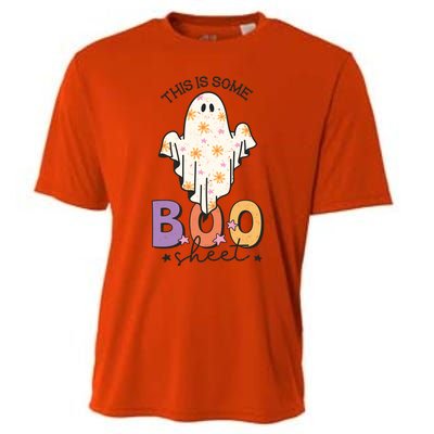 This Is Some Boo Sheet Cute Ghost Funny Halloween Costume Gift Cooling Performance Crew T-Shirt