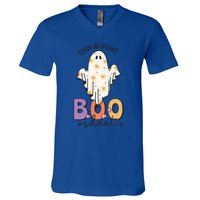 This Is Some Boo Sheet Cute Ghost Funny Halloween Costume Gift V-Neck T-Shirt