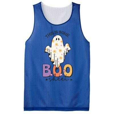 This Is Some Boo Sheet Cute Ghost Funny Halloween Costume Gift Mesh Reversible Basketball Jersey Tank