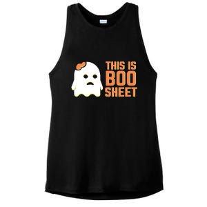 This Is Some Boo Sheet Halloween Ghost Funny Ladies PosiCharge Tri-Blend Wicking Tank