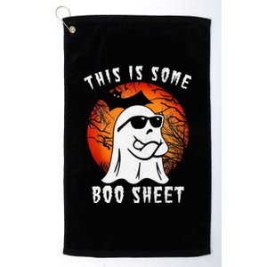 This Is Some Boo Sheet Ghost Retro Halloween Costume Platinum Collection Golf Towel