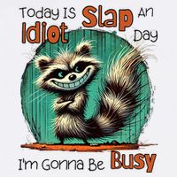 Today Is Slap An Idiot Day IM Gonna Be Busy Cool Comfort Performance Bucket Hat