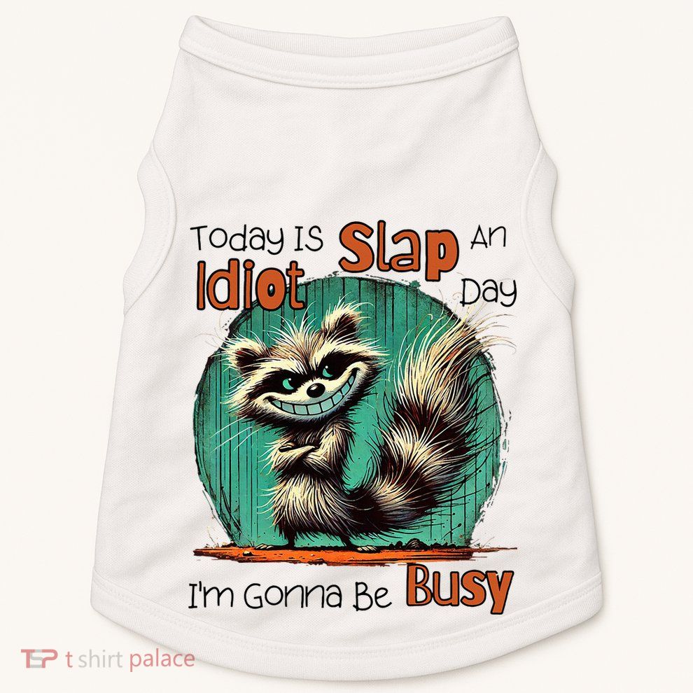 Today Is Slap An Idiot Day IM Gonna Be Busy Doggie Tank
