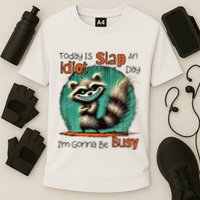 Today Is Slap An Idiot Day IM Gonna Be Busy Performance Shirt