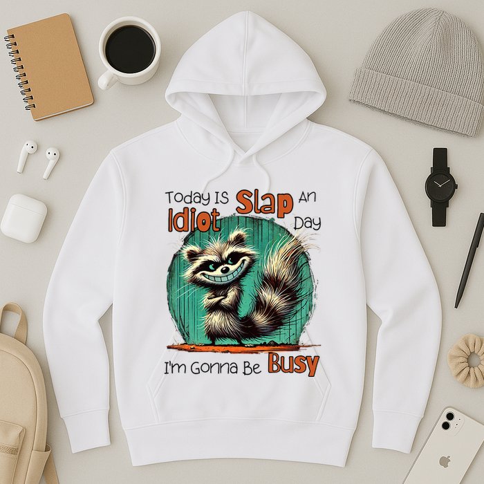 Today Is Slap An Idiot Day IM Gonna Be Busy Hoodie