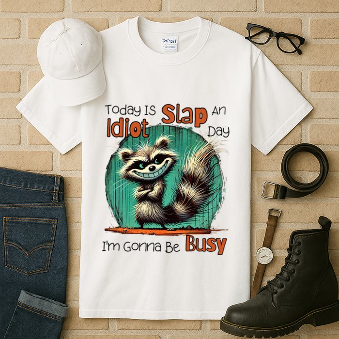 Today Is Slap An Idiot Day IM Gonna Be Busy Tall T-Shirt