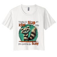 Today Is Slap An Idiot Day IM Gonna Be Busy Crop Top