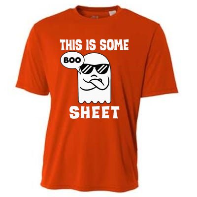 This Is Some Boo Sheet Retro Halloween Costume Cooling Performance Crew T-Shirt