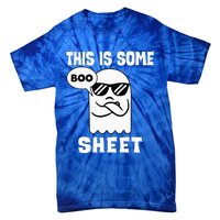 This Is Some Boo Sheet Retro Halloween Costume Tie-Dye T-Shirt