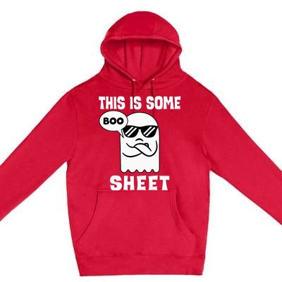 This Is Some Boo Sheet Retro Halloween Costume Premium Pullover Hoodie