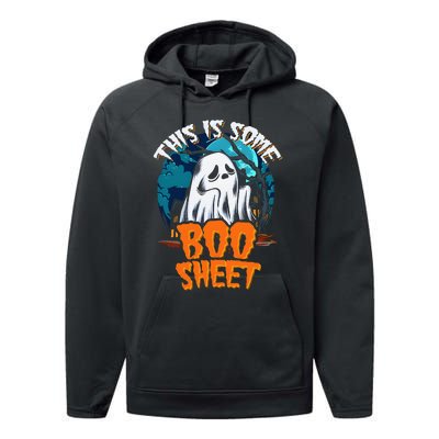 This Is Some Boo Sheet Ghost Halloween Costume Performance Fleece Hoodie