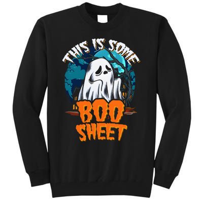 This Is Some Boo Sheet Ghost Halloween Costume Tall Sweatshirt